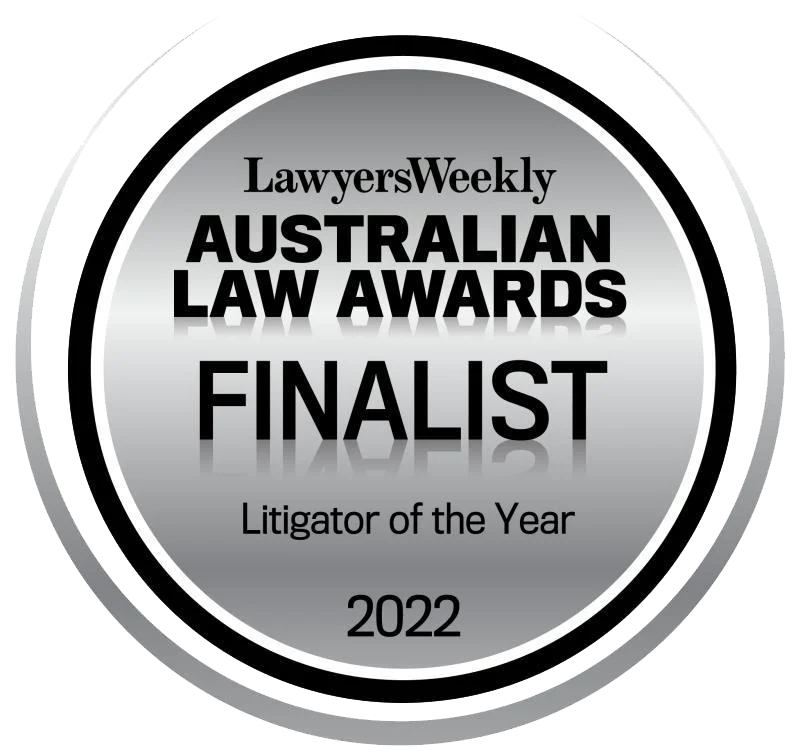 Lawyers Weekly Australian Law Awards 2022 Finalist — Litigator of the Year